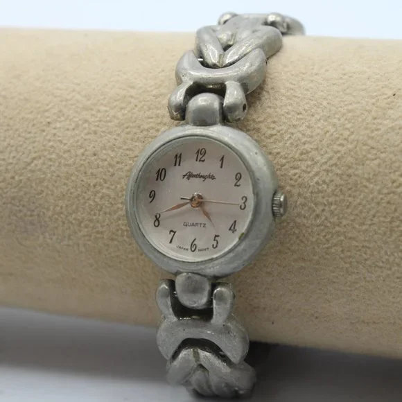 Vintage Afterthoughts Quartz Women’s Casual Classic Silver Tone Watch 90's - Picture 2 of 6